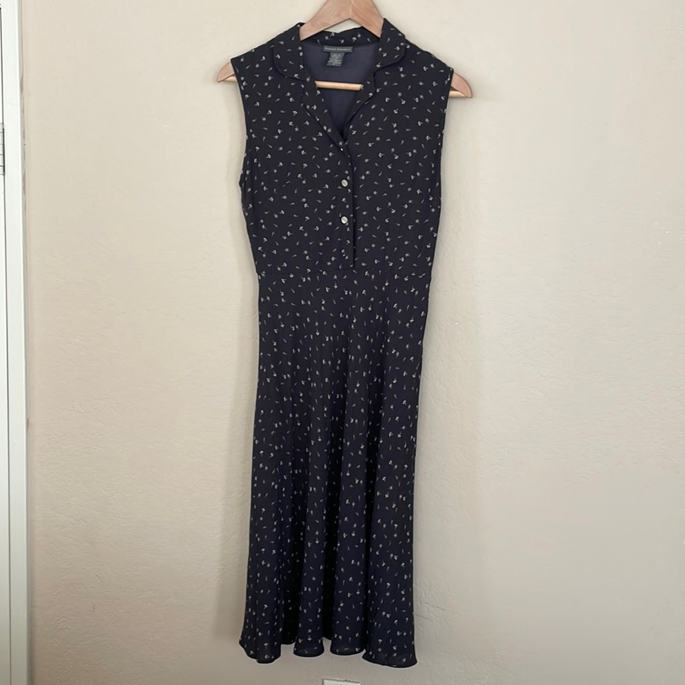 Banana Republic black floral dress